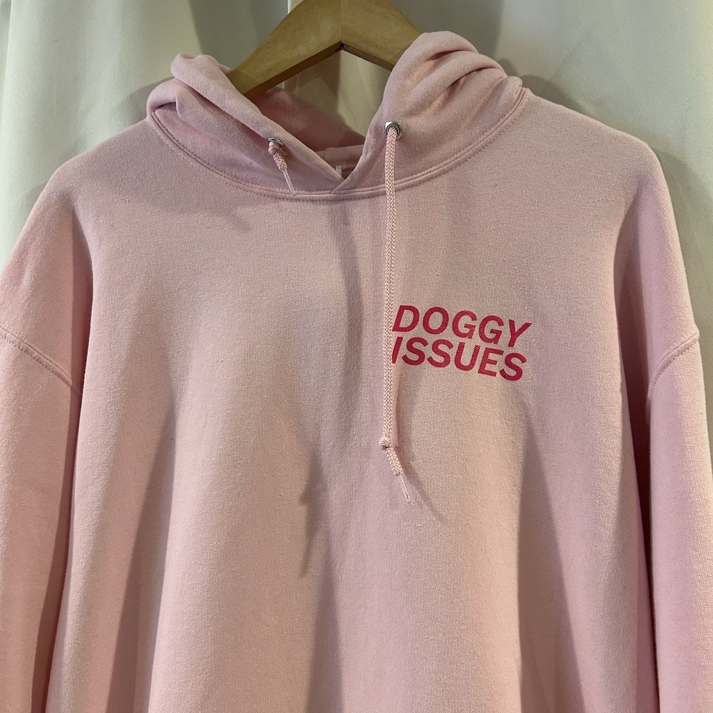 Doggy MILF Pink Hoodie Doggy Issues Size‎ Large - Picture 3 of 5